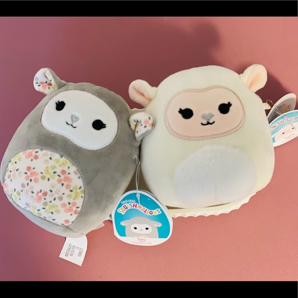 Bundle - 5” Inch Elea Floral & Sophia The Lamb Squishmallow BNWT Squishmallows - Picture 2 of 2